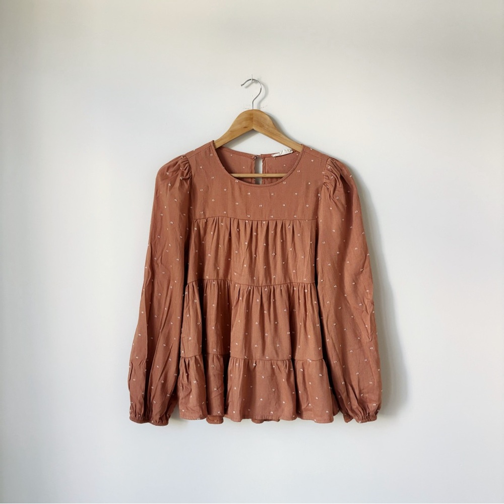 Altar’d State Orange Long Sleeve Top